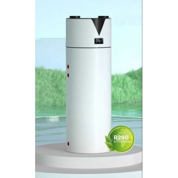 Energibesparende 200L varmtvannsbereder med innebygget varmepumpe