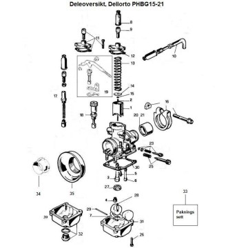 Deleliste, Dellorto PHBG 15-21