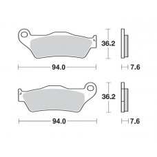 Yamaha YZF125-R 125 08-13, bremseklosser front Yamaha YZF125-R 125 08-13, bremseklosser front